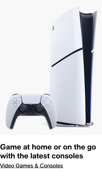 Game at home or on the go with the latest consoles 