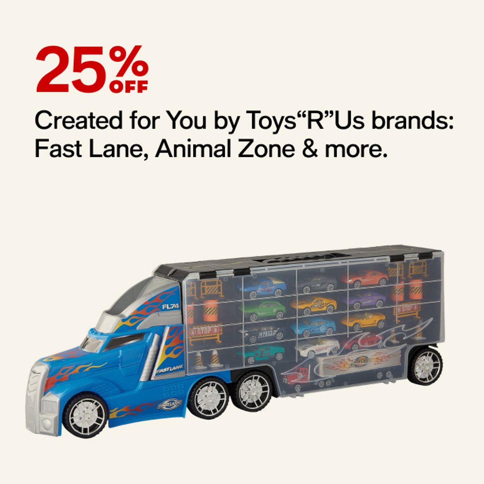 Created for you by Toys"R"Us barands