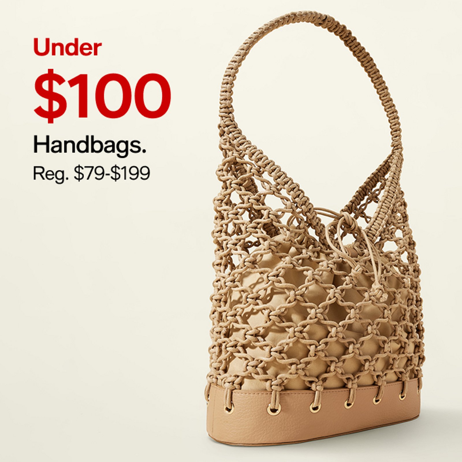 Under $100 Handbags.