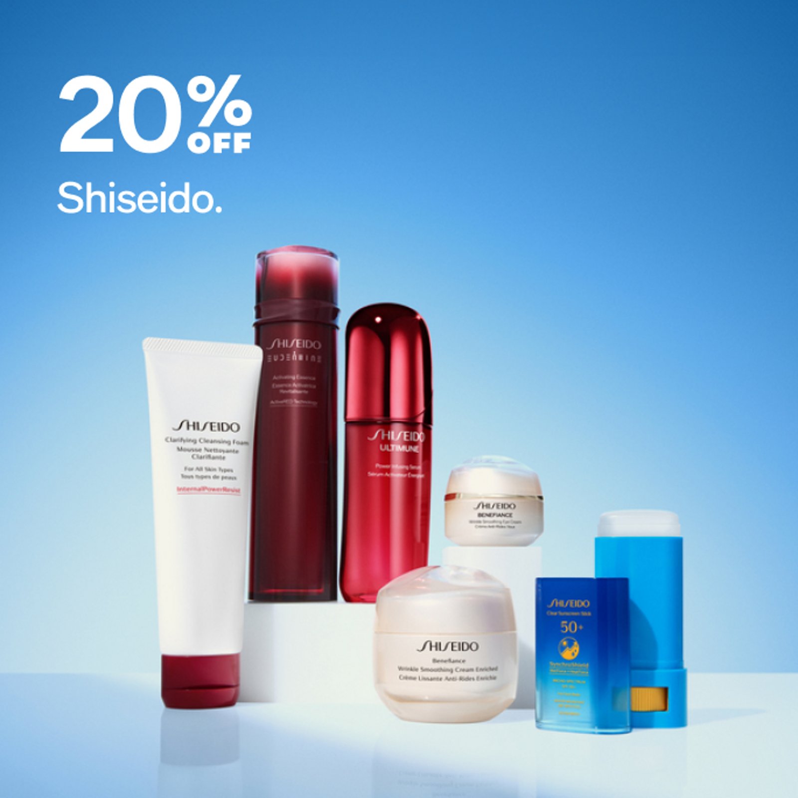 20% OFF Shiseido