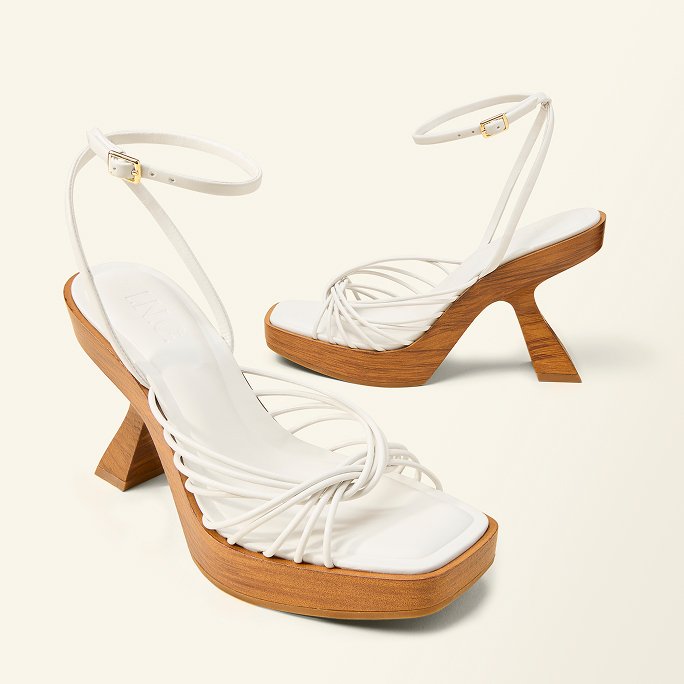 White sandals