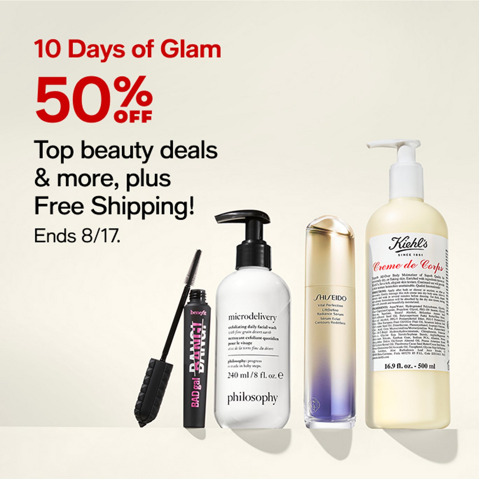 10 Days of Glam 50% OFF