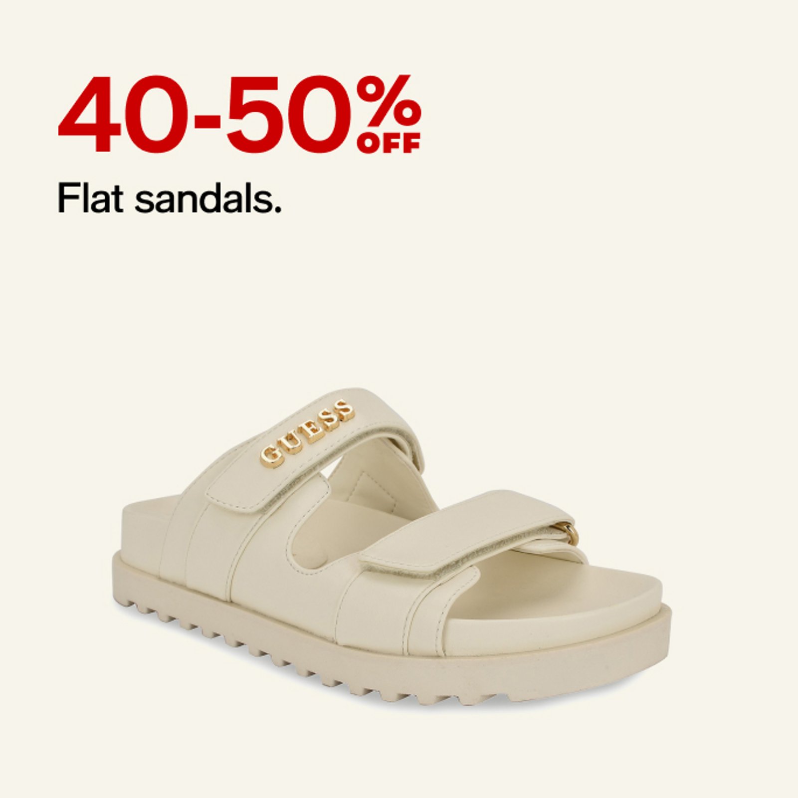 40-50 off flat sandals