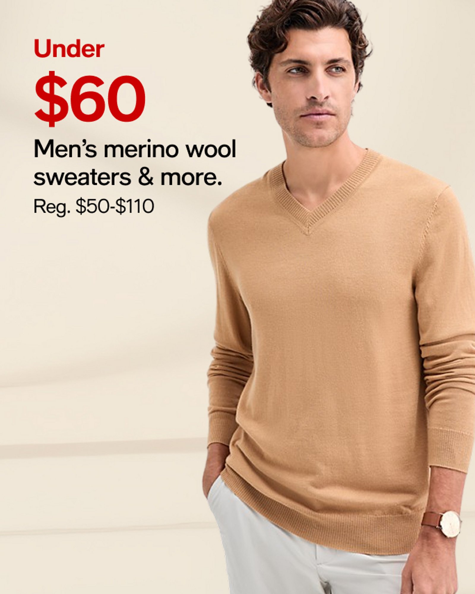 Mens merino wool sweaters & more