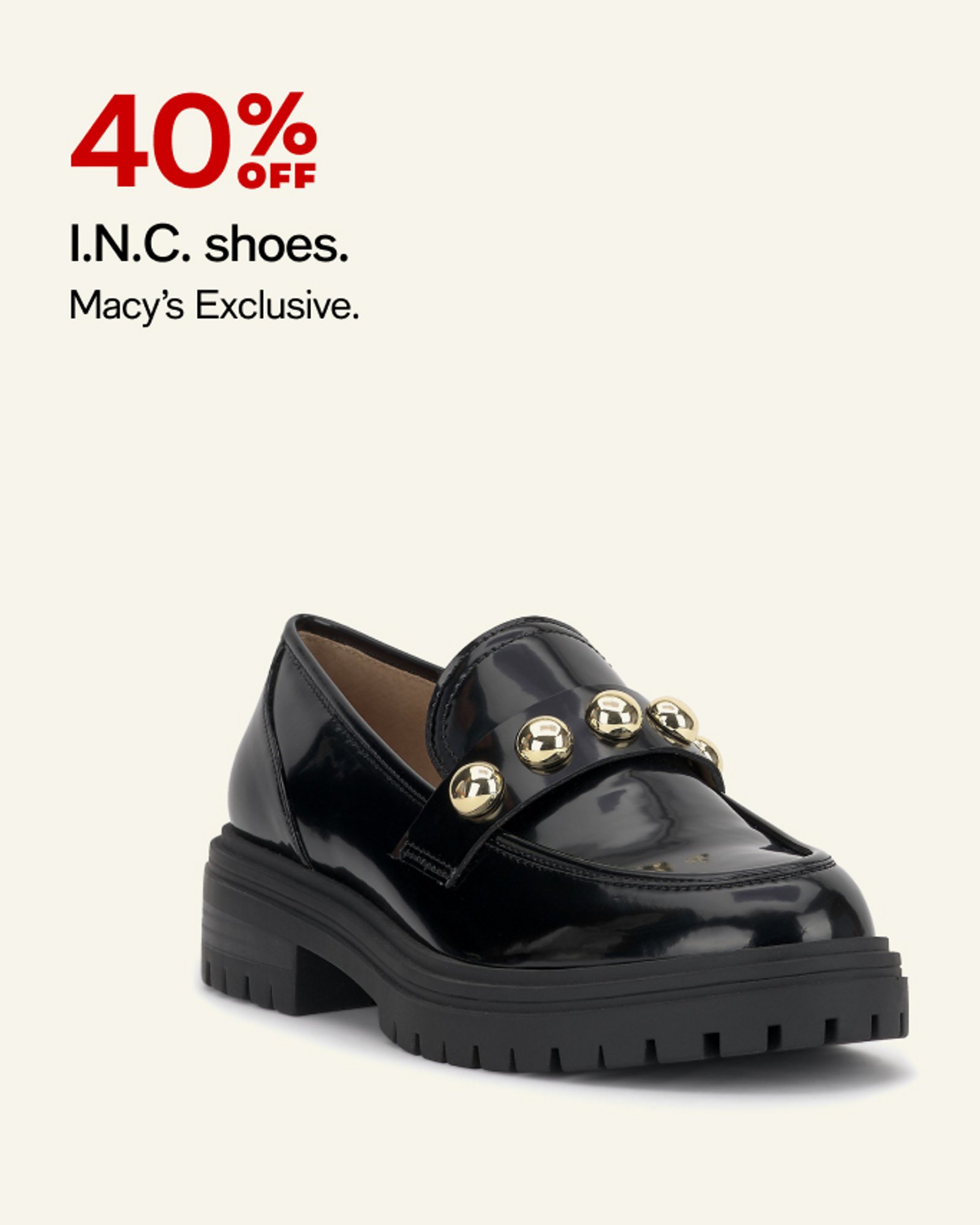 40% off INC Shoes