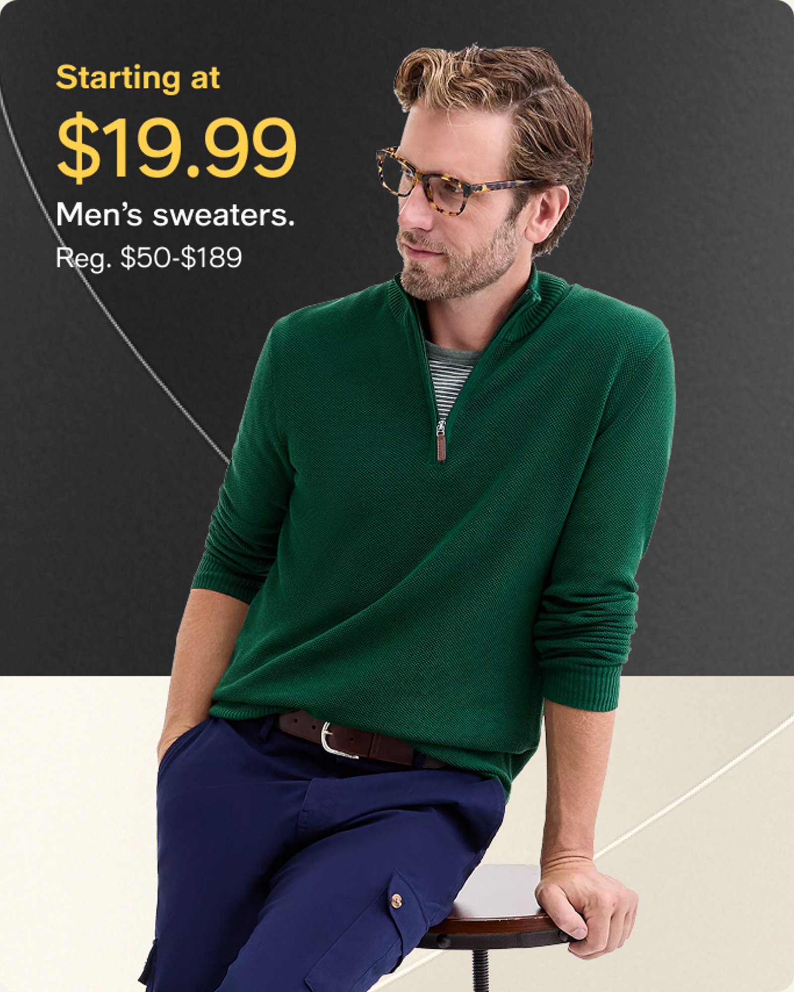 Starting $19.99 Men sweaters