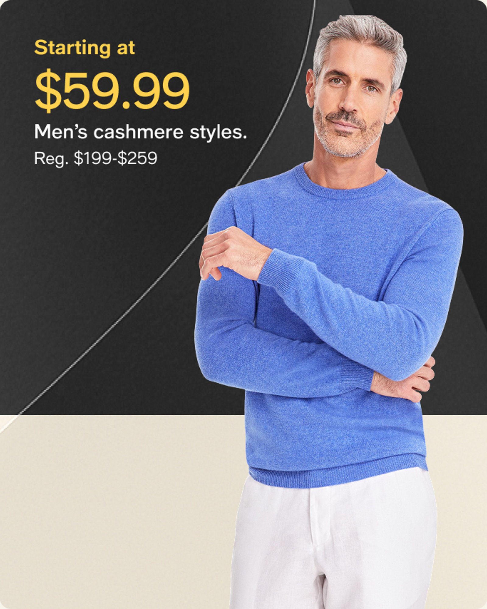 Starting $59.99 Men's cashmere